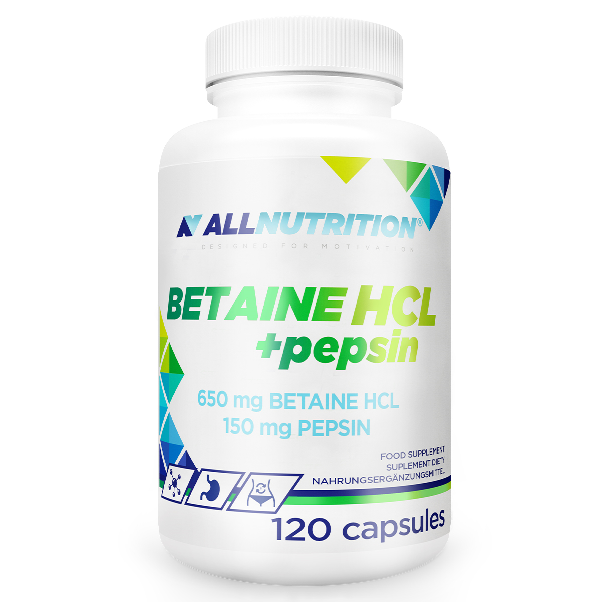 Betaine HCl + Pepsin 120 kap