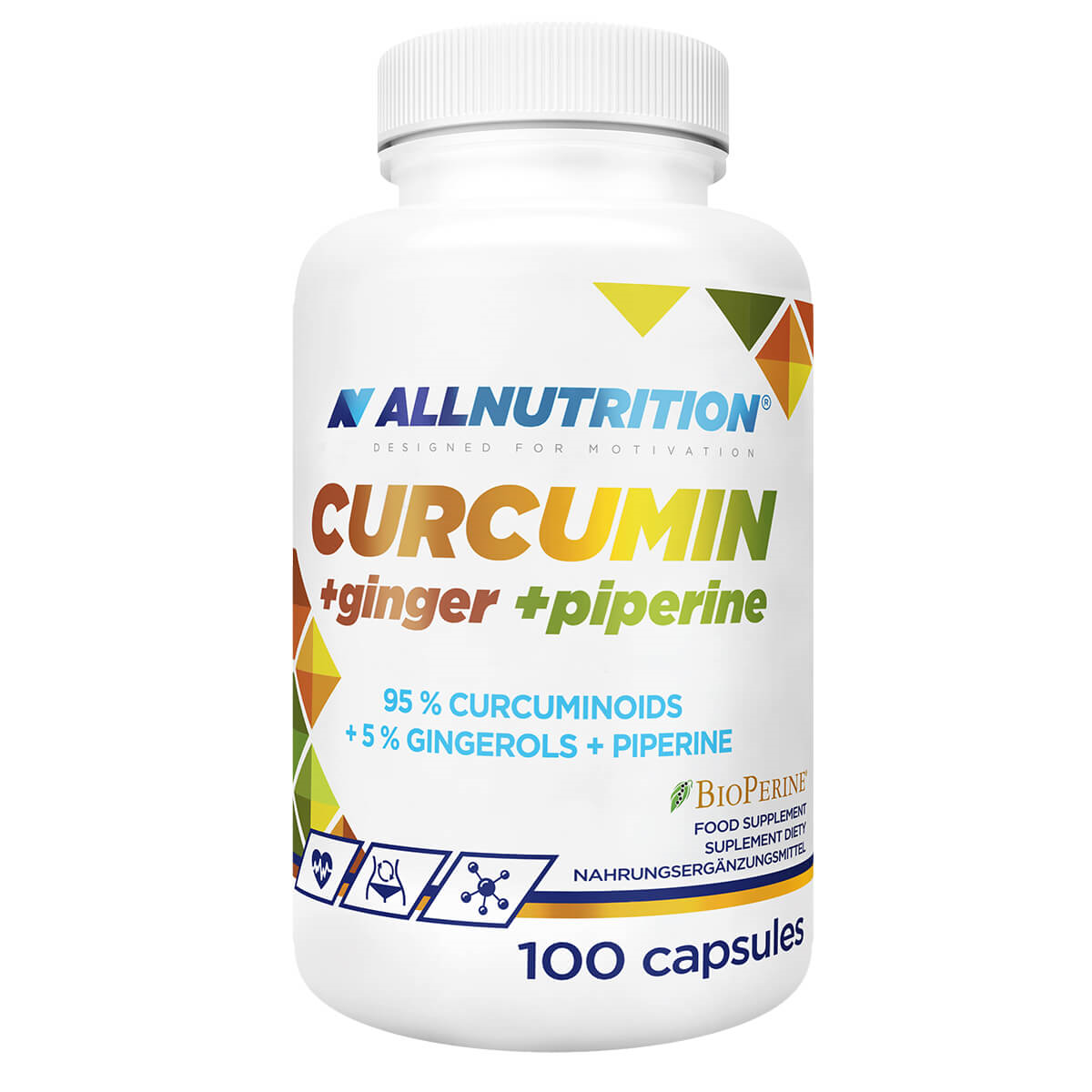 Curcumin + Ginger + Piperine 100 kap