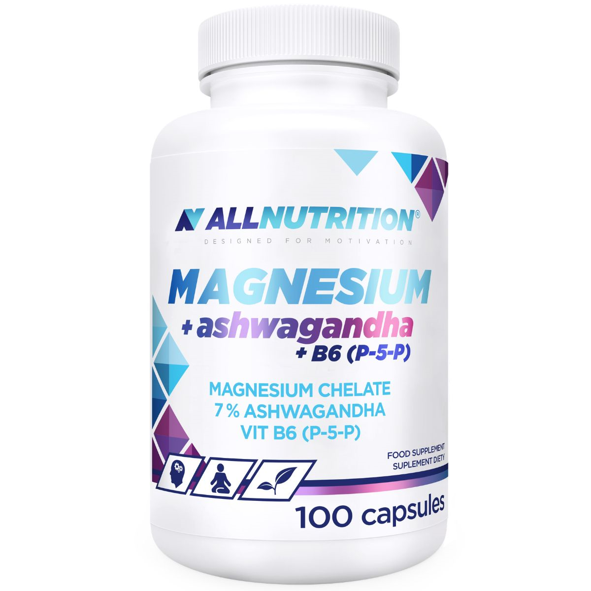 Magnesium + Ashwagandha + B6 100 kap