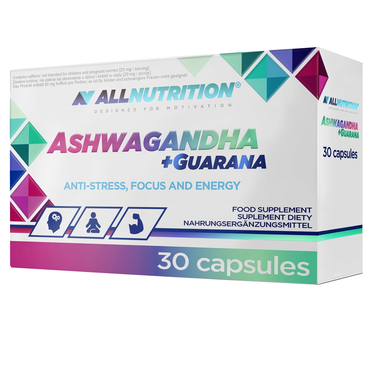 Ashwagandha 300 mg + Guarana 30 kap